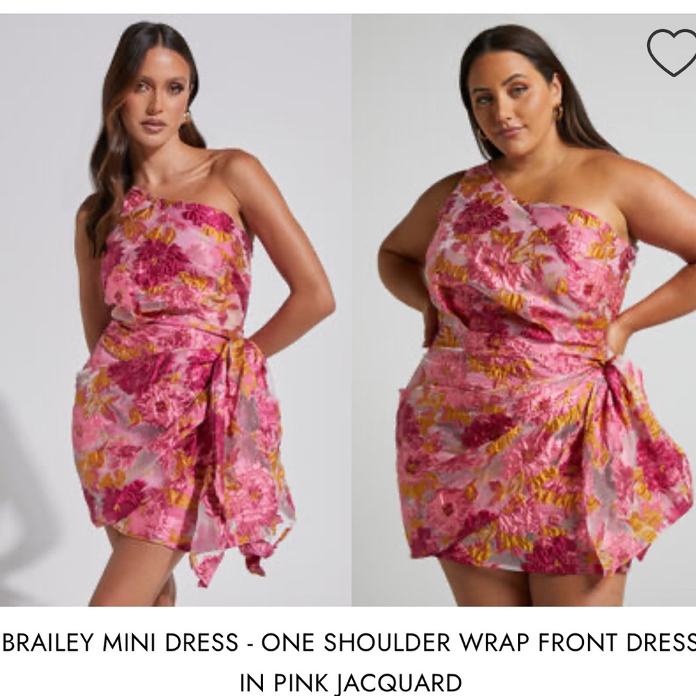 Showpo Pink One Shoulder Asymmetrical Sundress